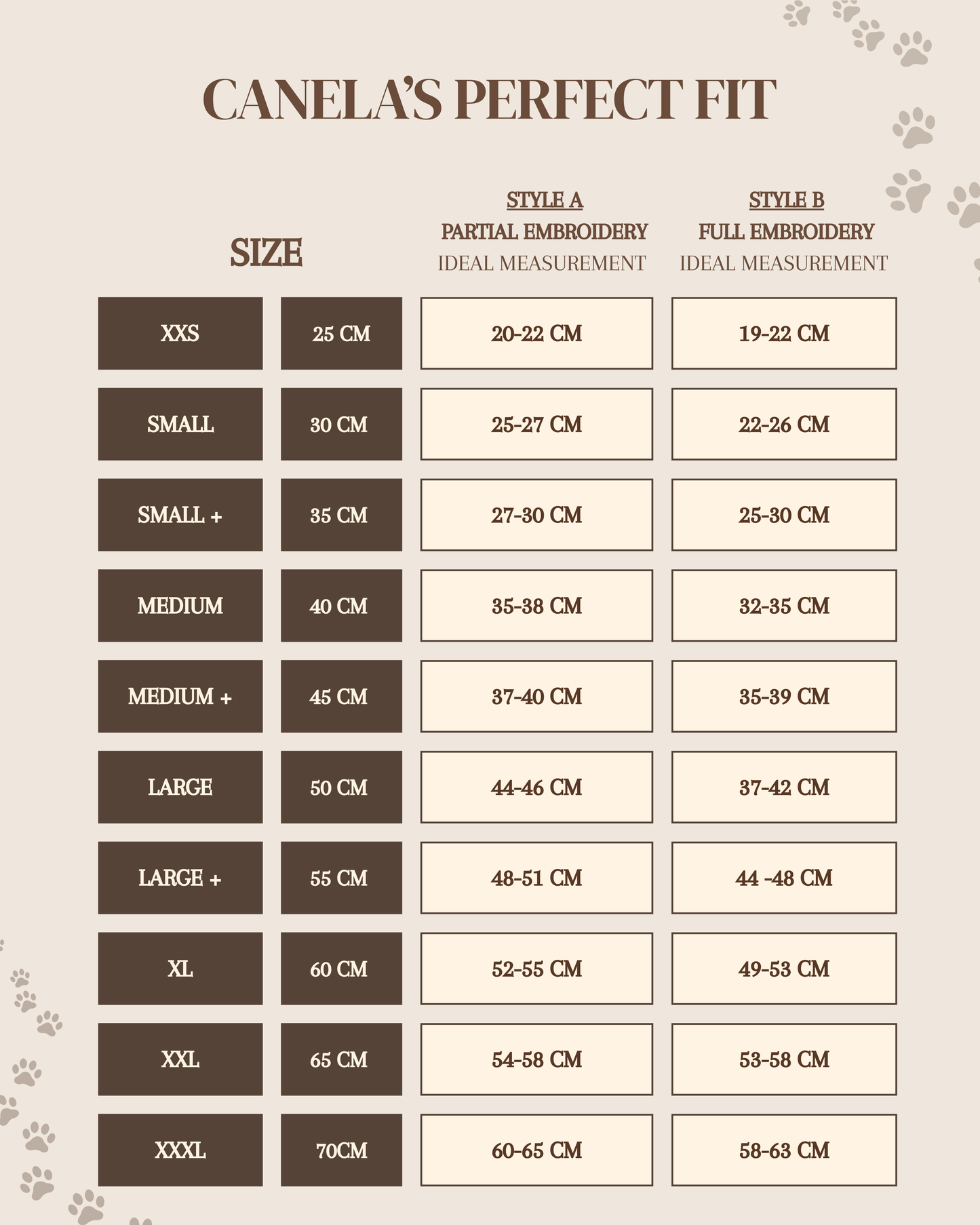 Small Plus (35cm) Partial Embroidered Leather Collars