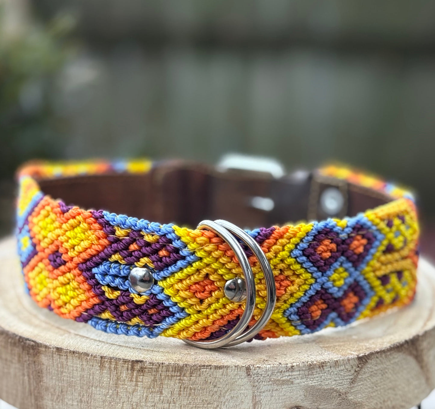 Large Plus (55) Full Embroidered Leather Collars