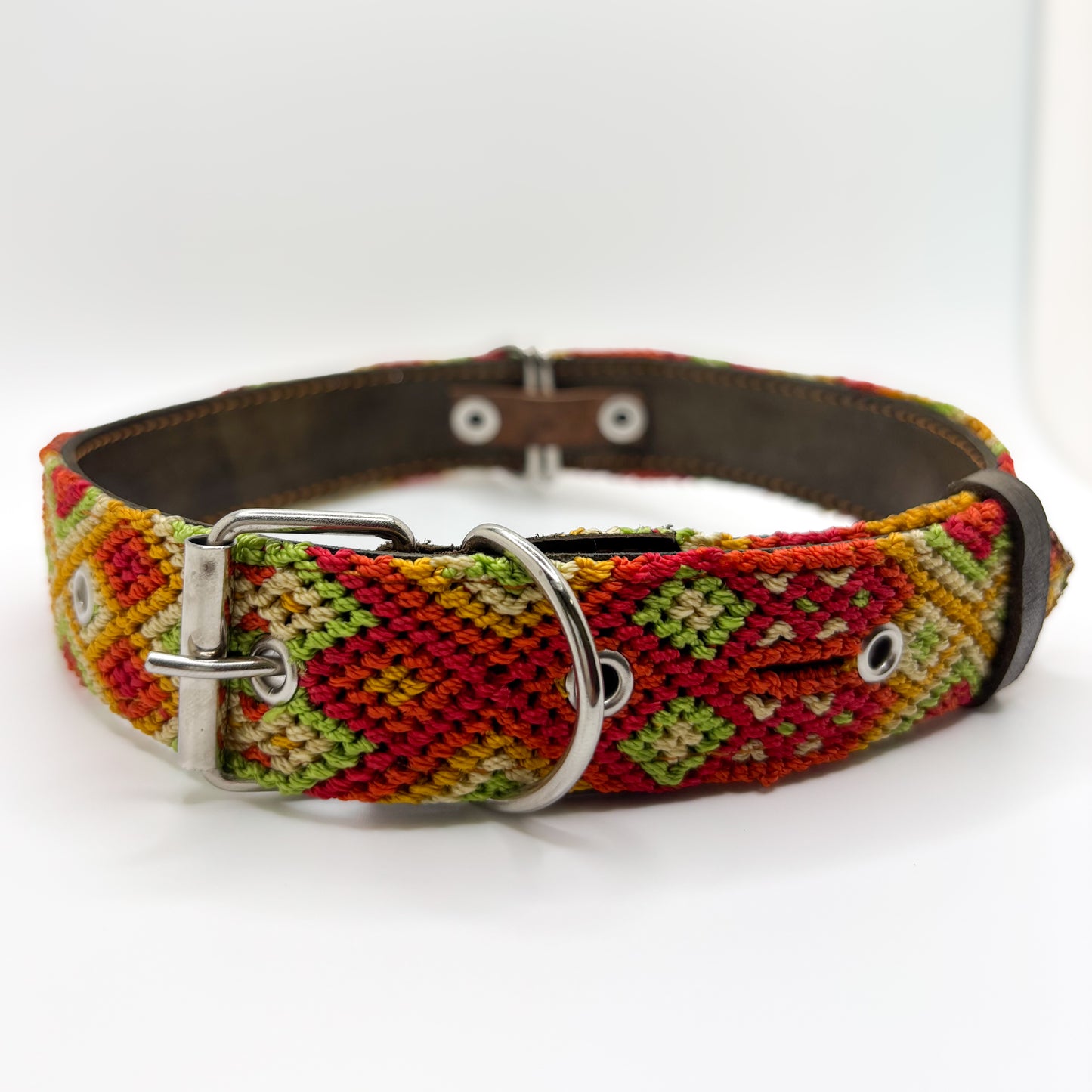 Cosecha – XL (55cm) Hand Embroidered Leather Dog Collar
