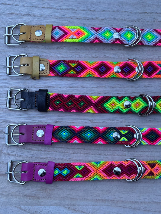 Medium (40cm) Full Embroidered Leather Collars