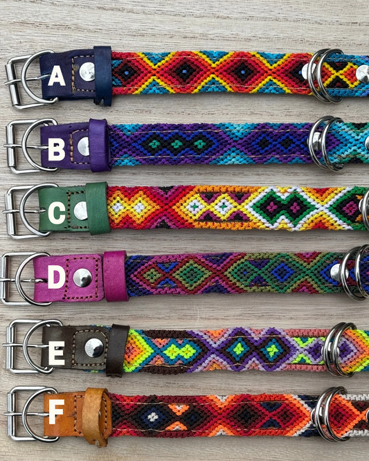 Medium Plus (45) Full Embroidered Leather Collars