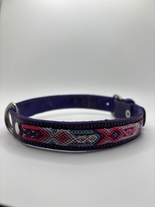 Violeta Large 45cm Leather Dog Collar