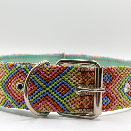 Sueño – 60cm XXL – Hand Embroidered Mexican Leather Dog Collar