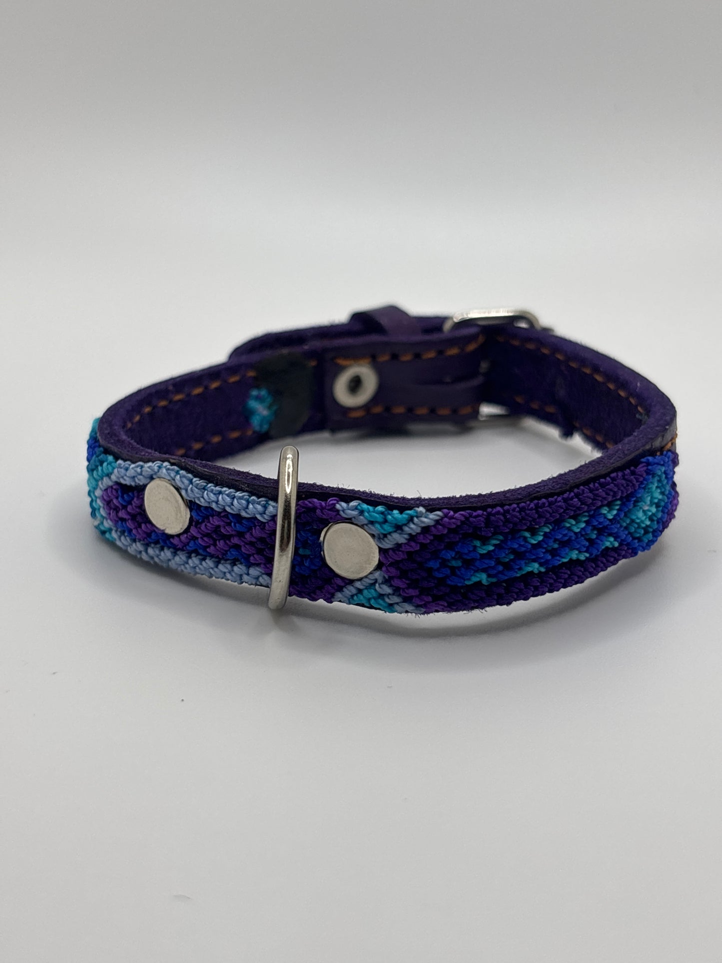 X-Small (25cm) Hand Embroidered Leather Dog Collars
