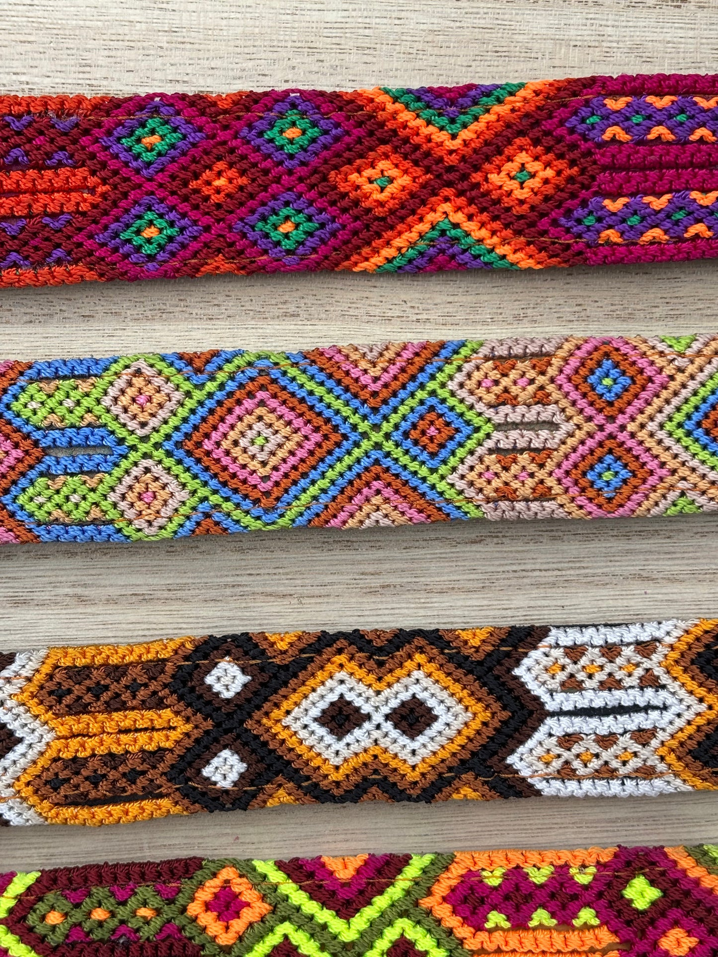 X-Large (60cm) Full Embroidered Leather Collars