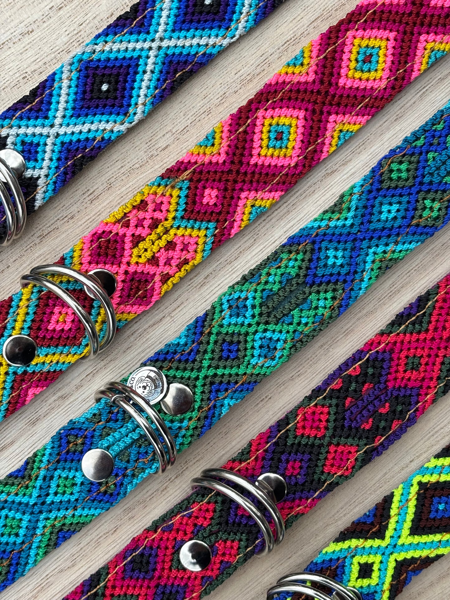 Large Plus (55) Full Embroidered Leather Collars