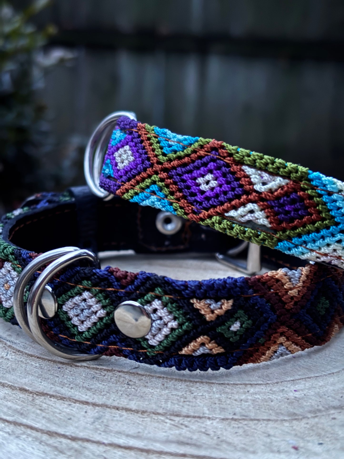 Medium (40cm) Full Embroidered Leather Collars