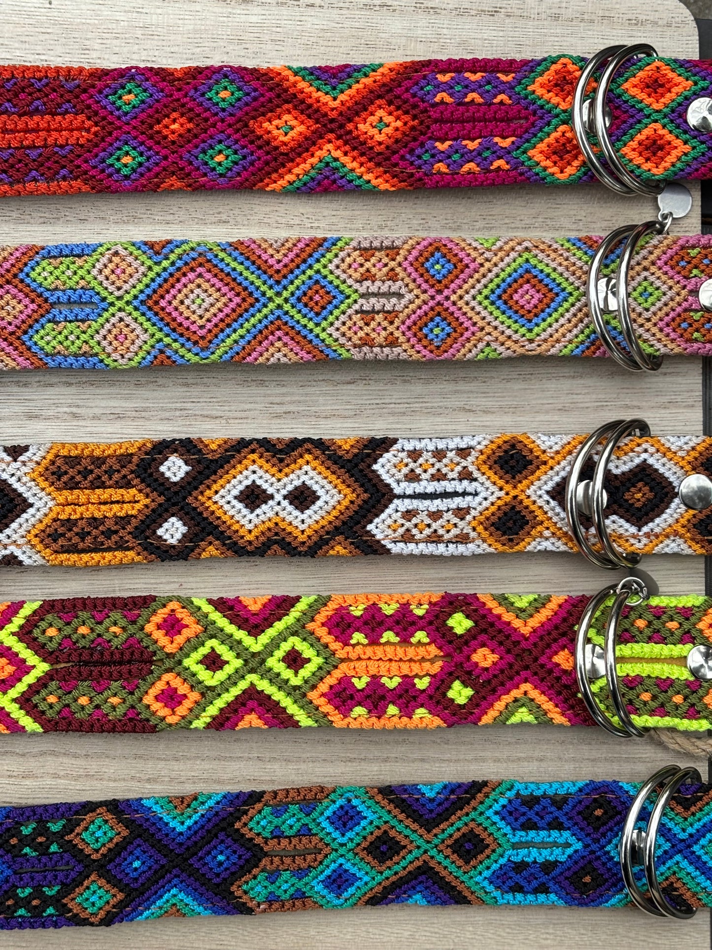 X-Large (60cm) Full Embroidered Leather Collars