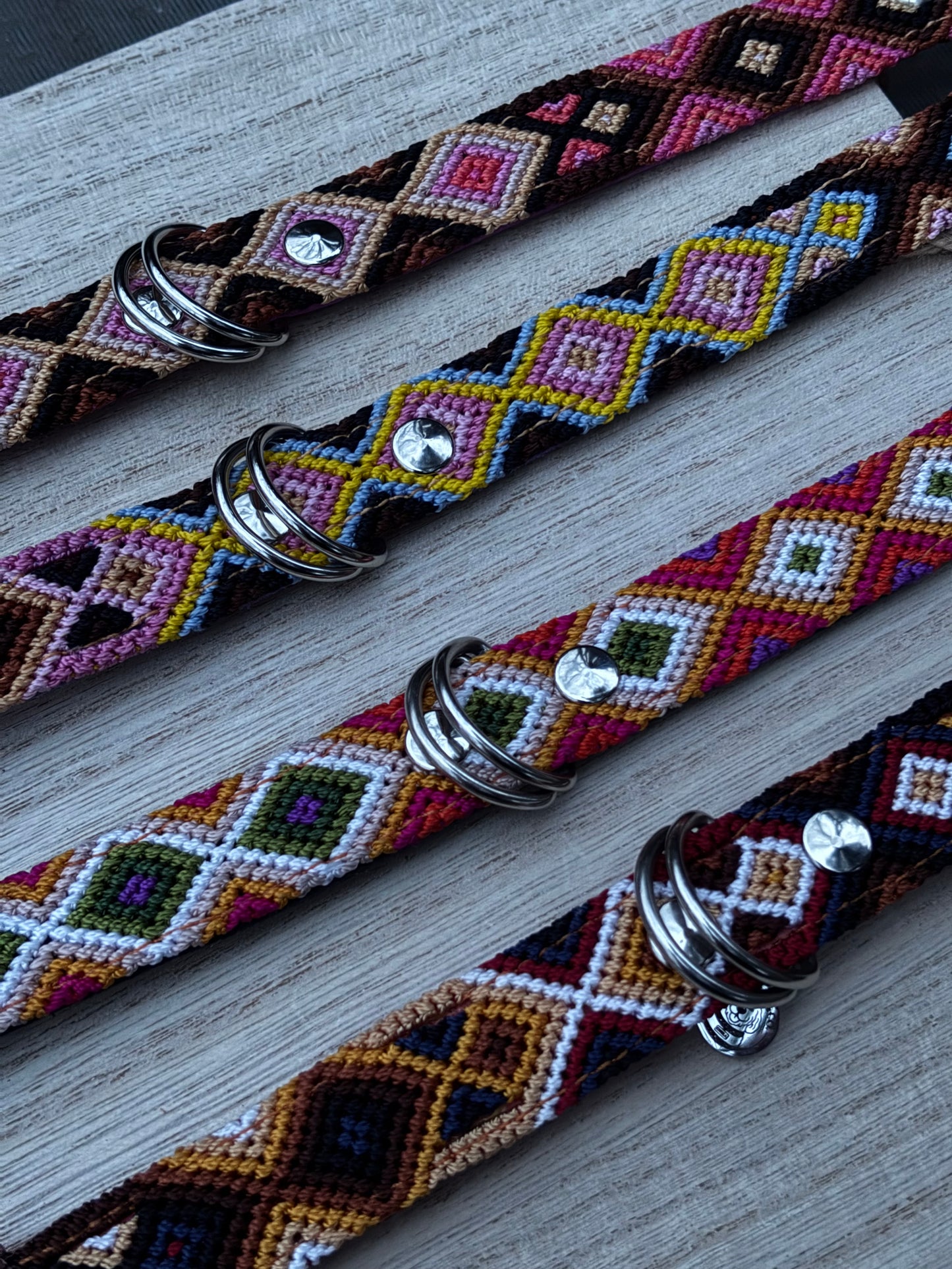 Medium (40cm) Full Embroidered Leather Collars