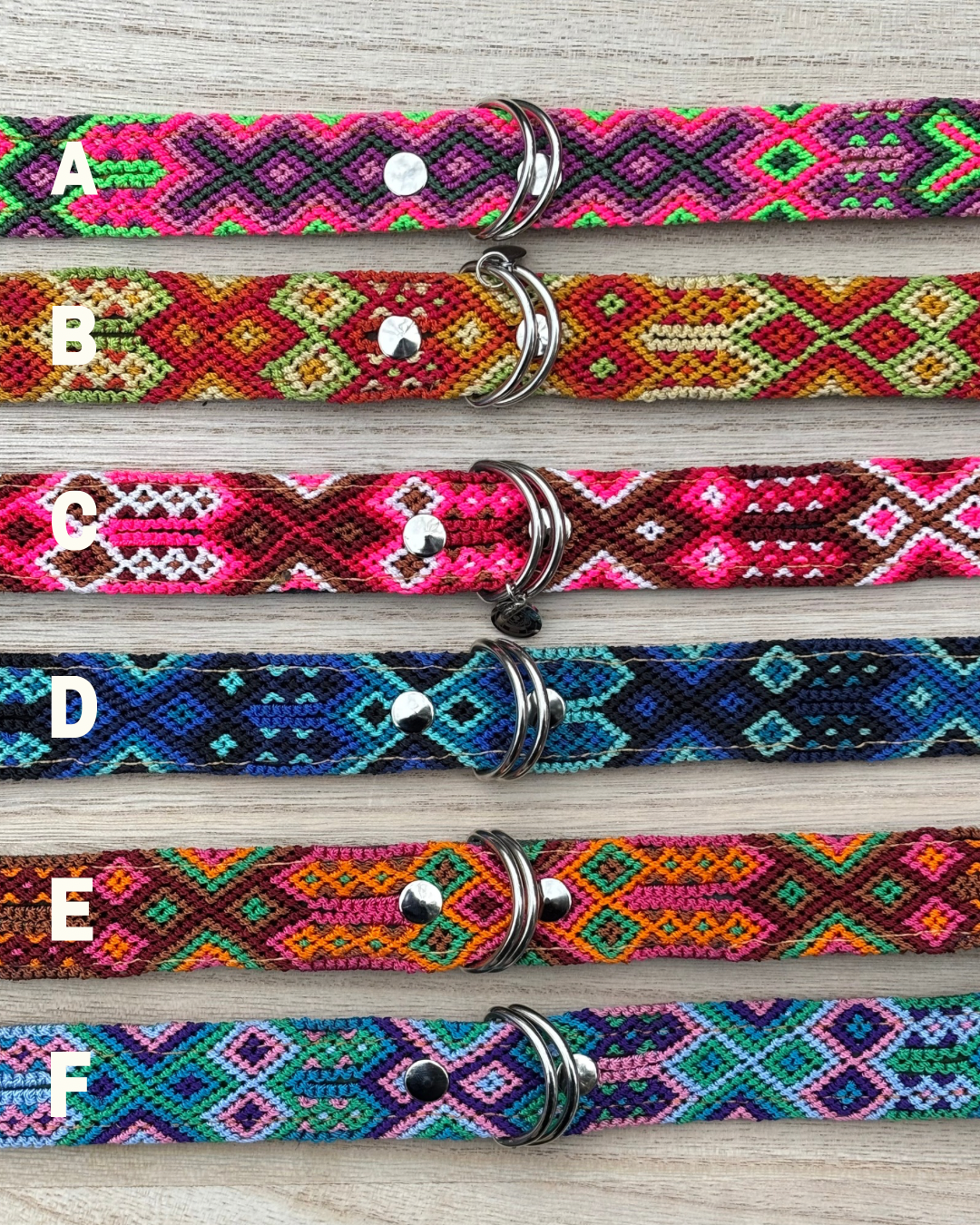 Large Plus (55) Full Embroidered Leather Collars