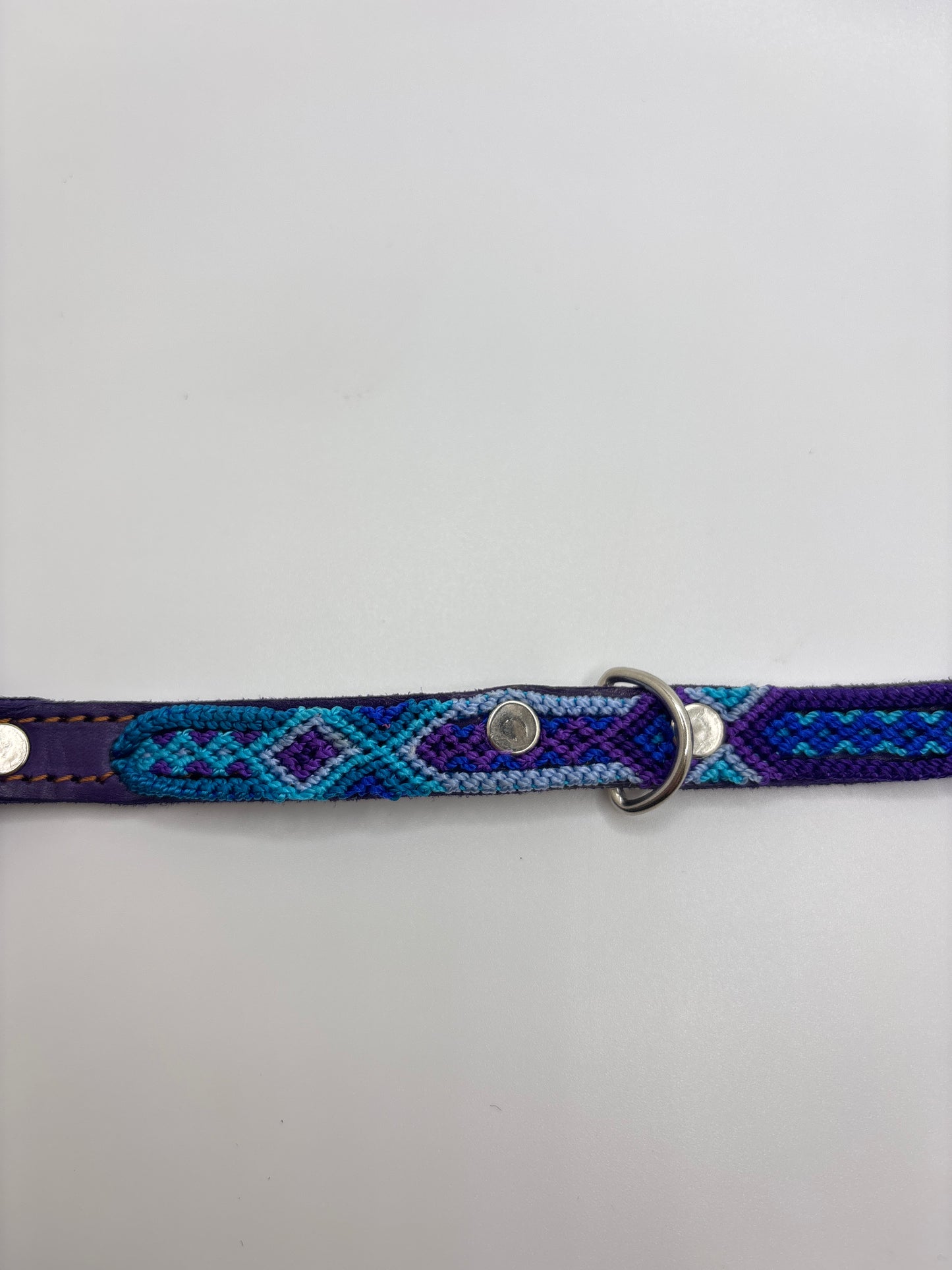 X-Small (25cm) Hand Embroidered Leather Dog Collars
