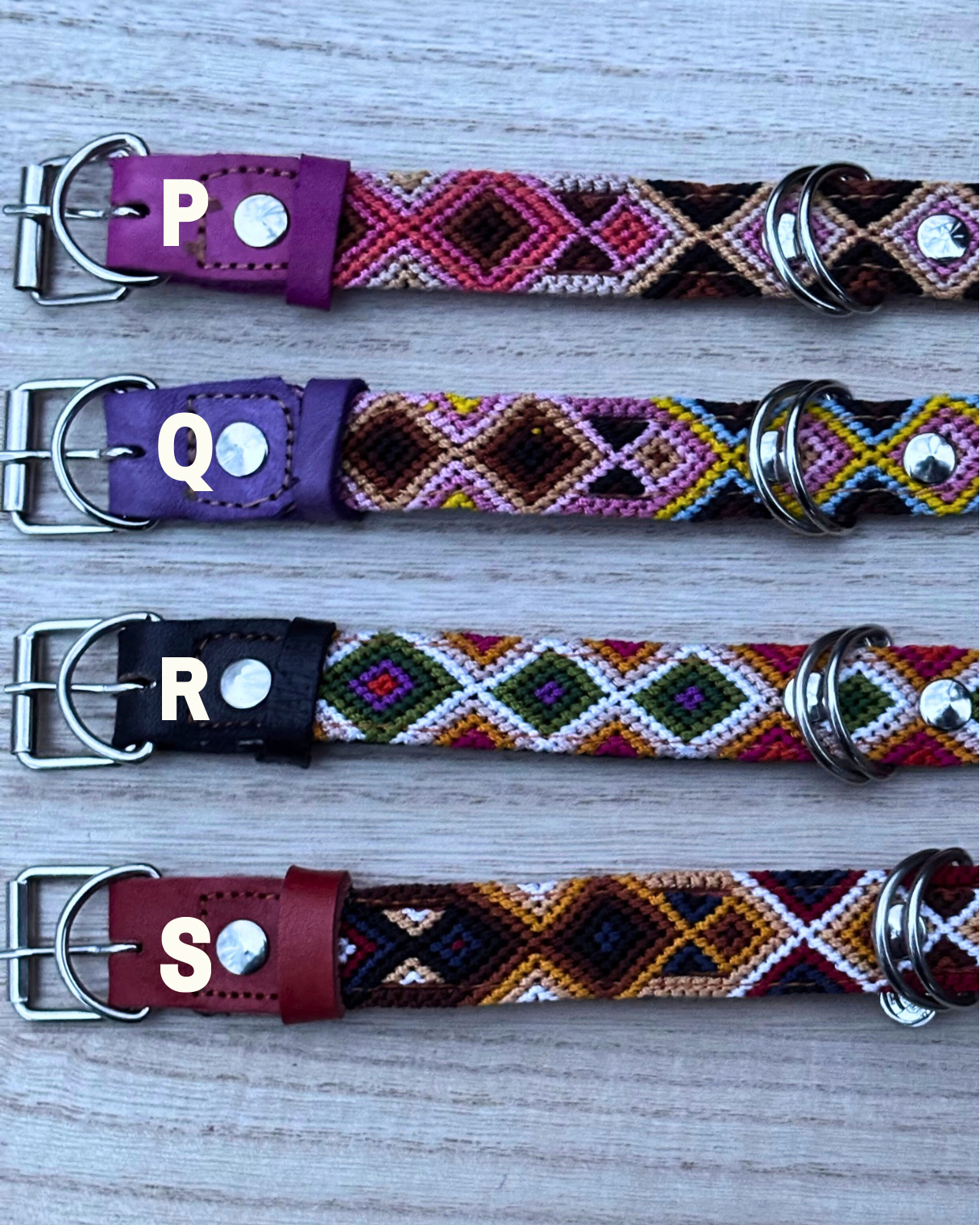 Medium (40cm) Full Embroidered Leather Collars