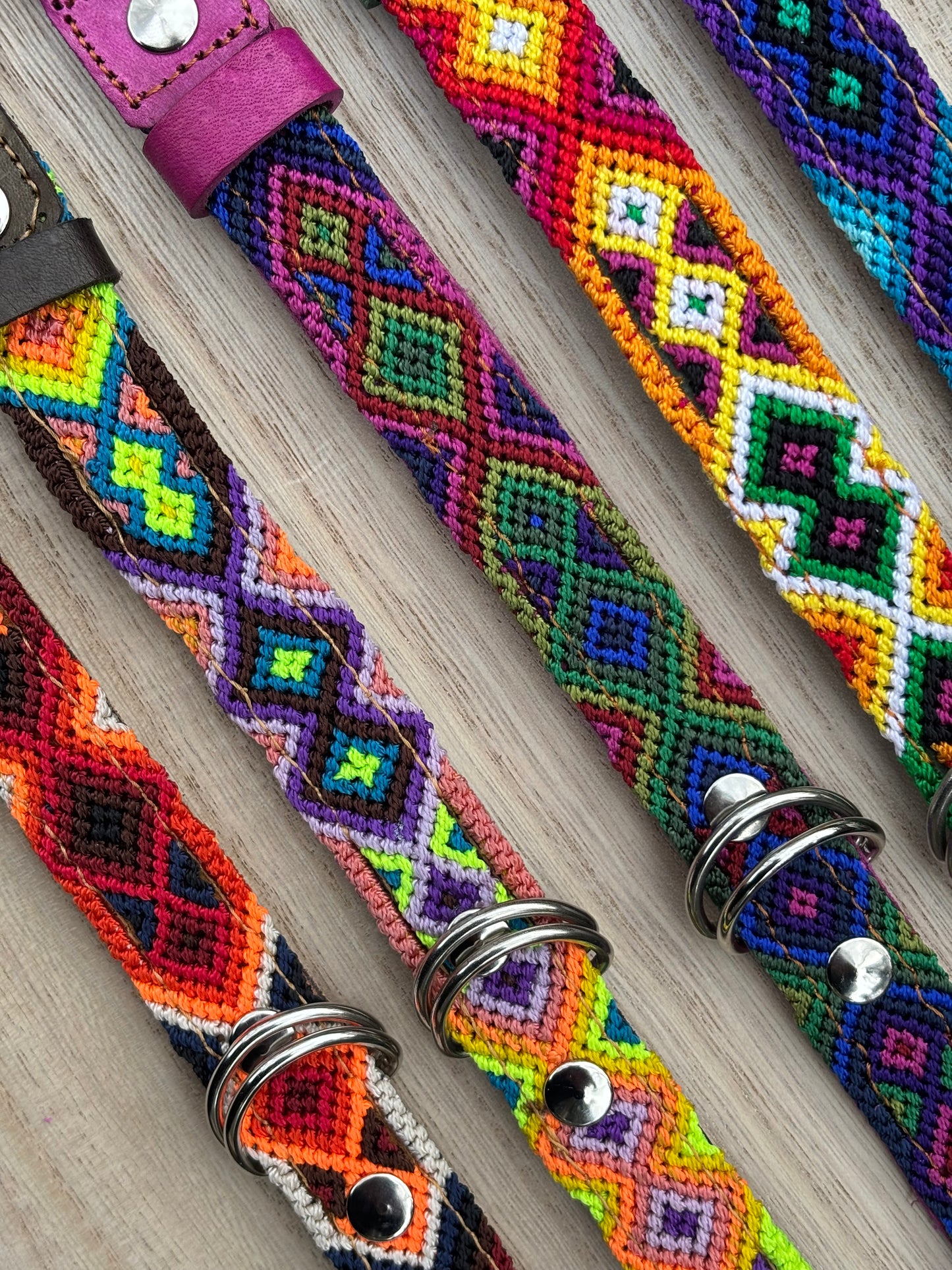 Medium Plus (45) Full Embroidered Leather Collars