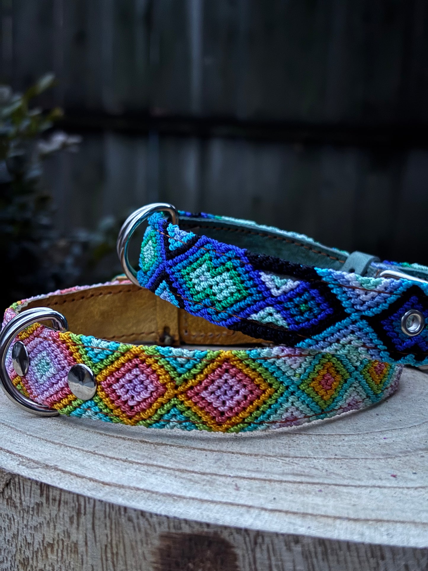 Medium (40cm) Full Embroidered Leather Collars