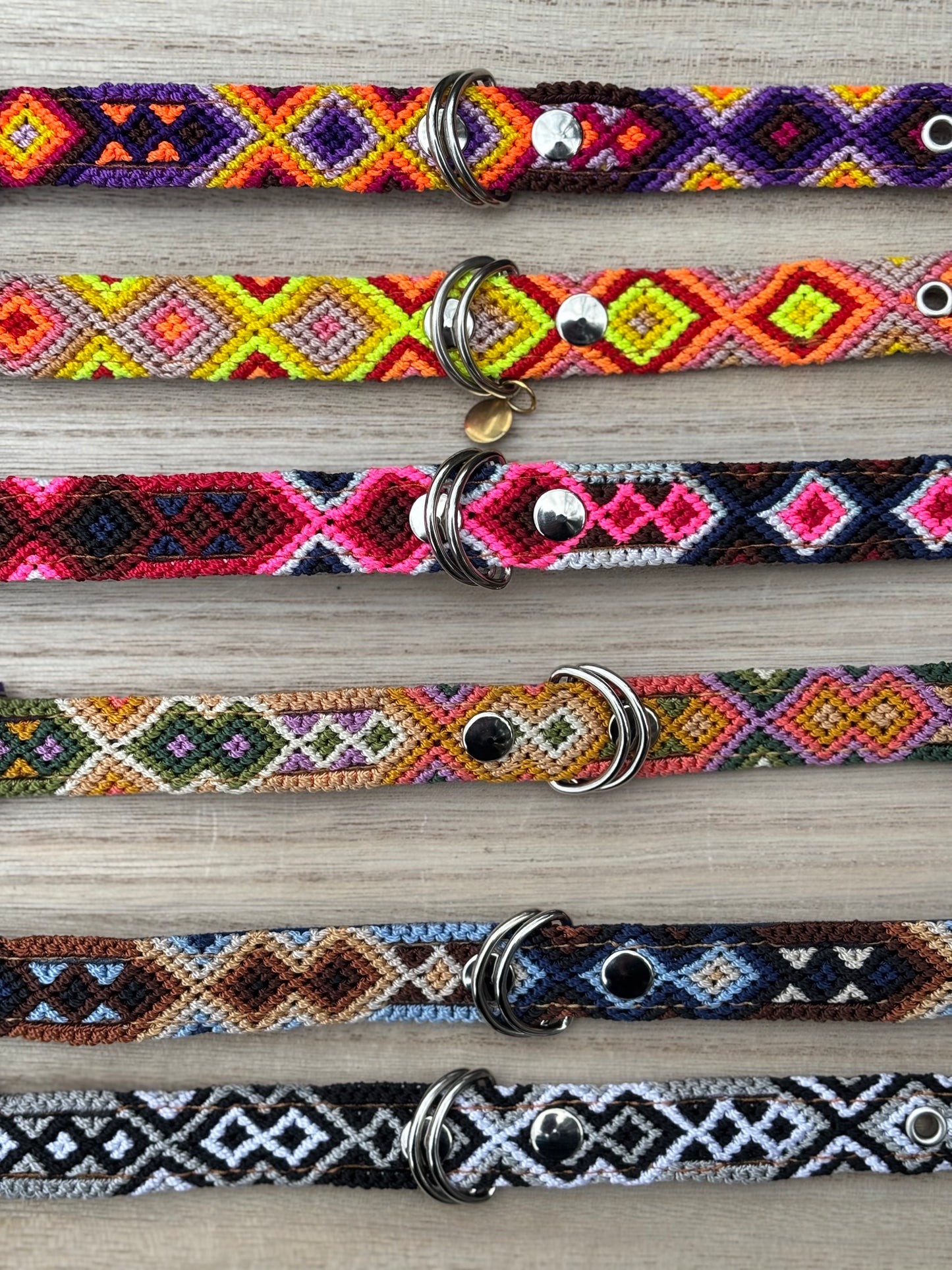 Small Plus (35cm) Full Embroidered Leather Collars