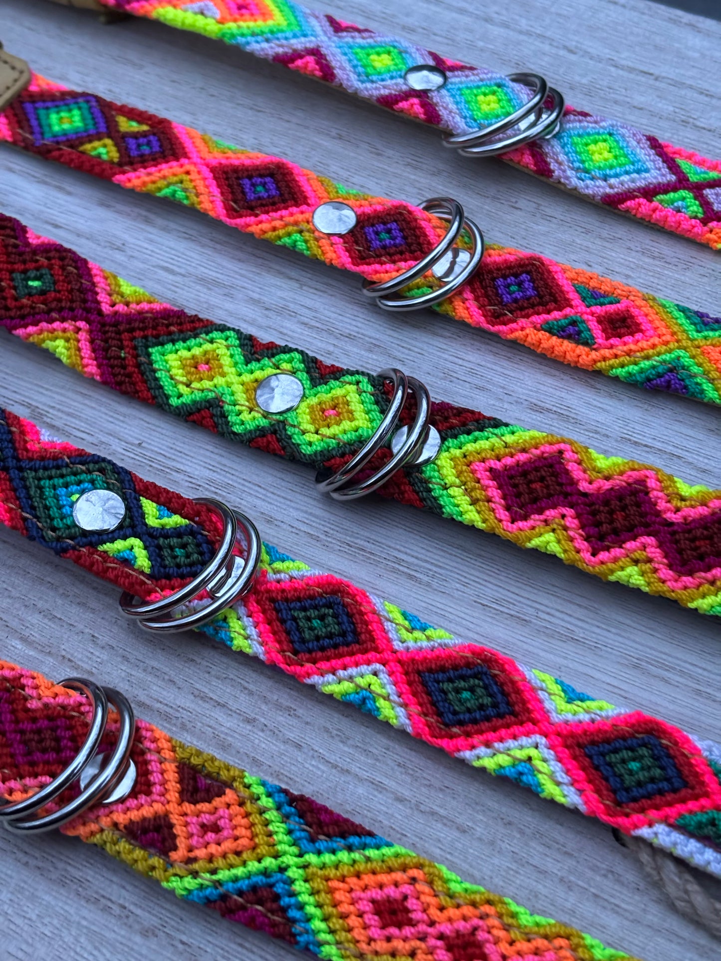 Medium (40cm) Full Embroidered Leather Collars