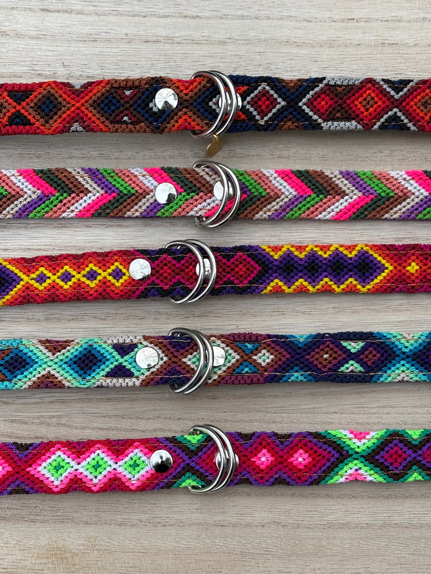 Medium Plus (45) Full Embroidered Leather Collars