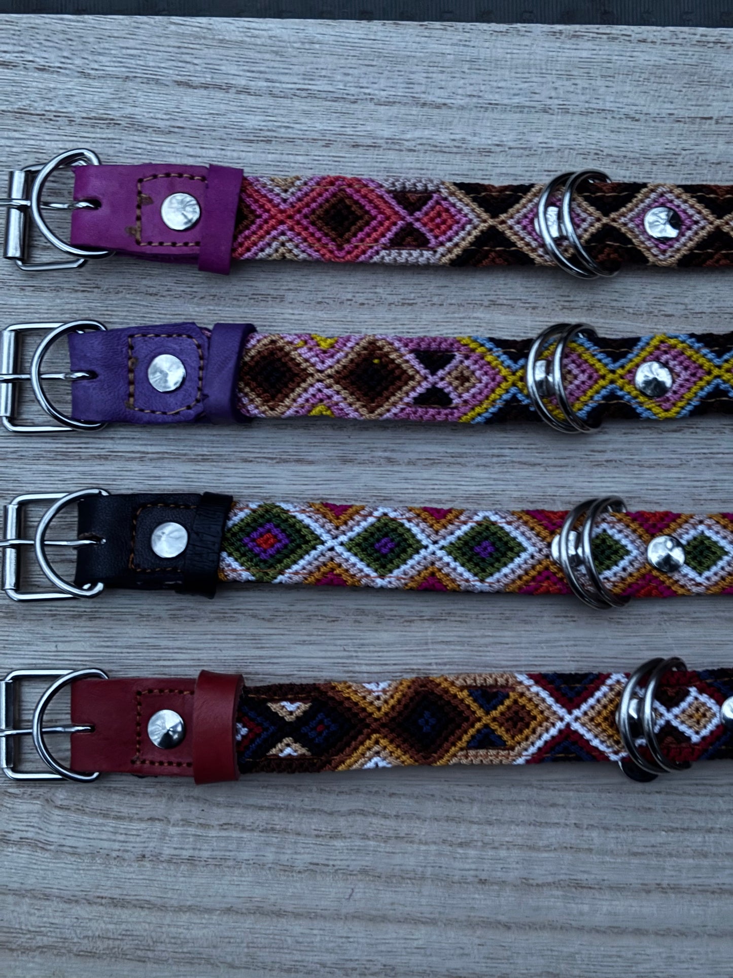 Medium (40cm) Full Embroidered Leather Collars