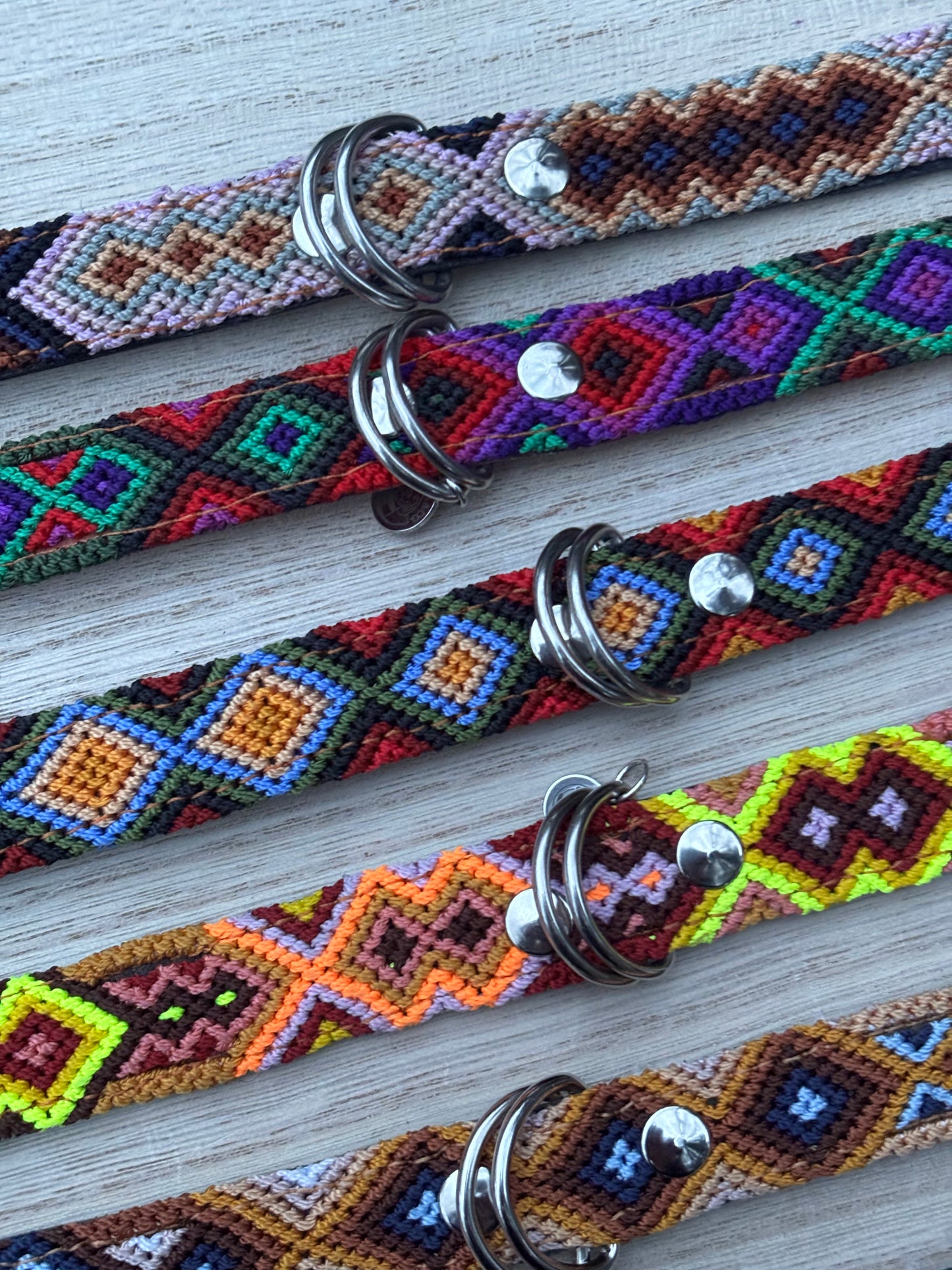 Medium (40cm) Full Embroidered Leather Collars