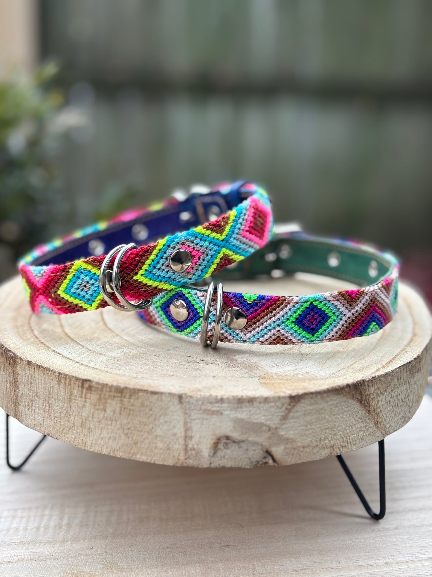 Medium Plus (45) Full Embroidered Leather Collars