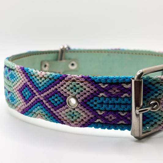 Brisa – 60cm XXL – Hand Embroidered Leather Dog Collar