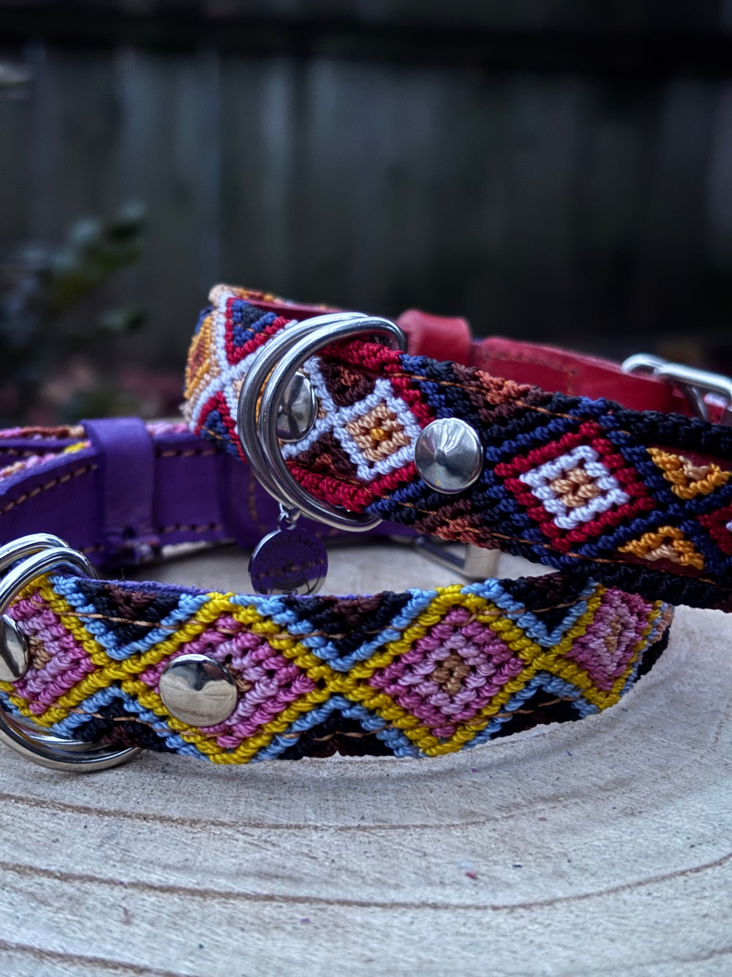 Medium (40cm) Full Embroidered Leather Collars