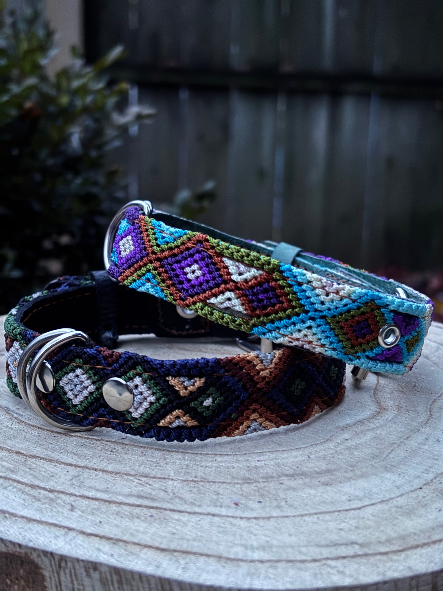 Medium (40cm) Full Embroidered Leather Collars