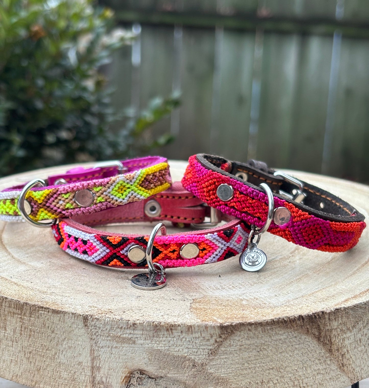 X-Small (25cm) Hand Embroidered Leather Collars