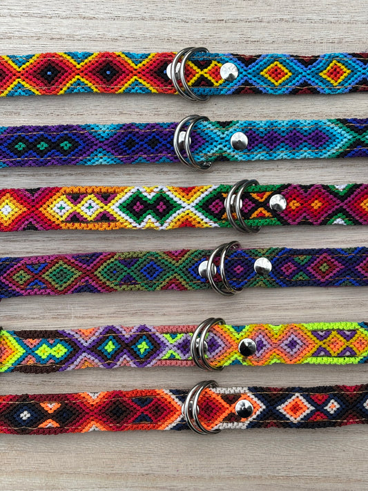 Medium Plus (45) Full Embroidered Leather Collars