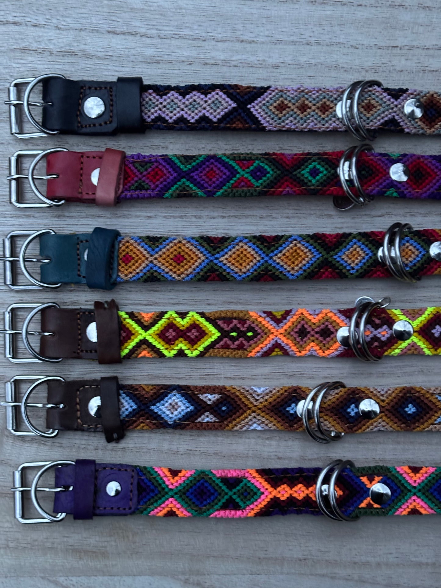 Medium (40cm) Full Embroidered Leather Collars