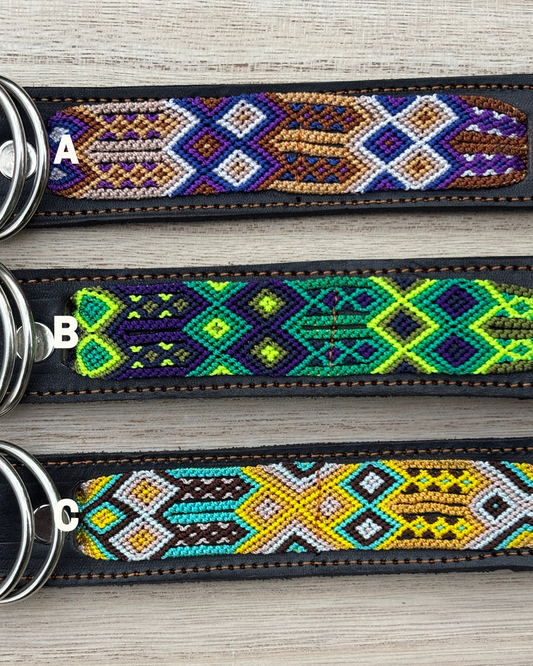 X-Large (60cm) Partial Embroidered Leather Collars