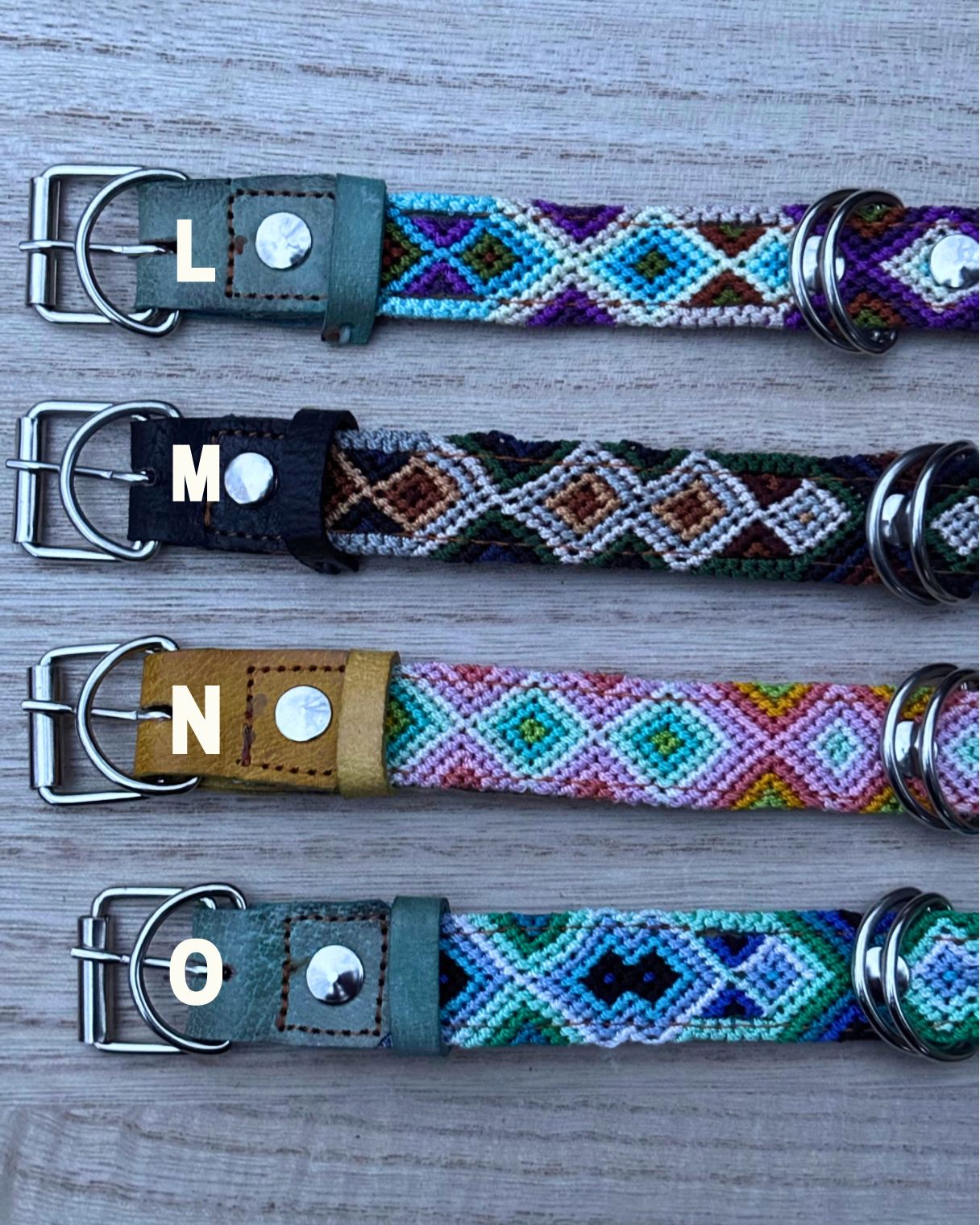 Medium (40cm) Full Embroidered Leather Collars