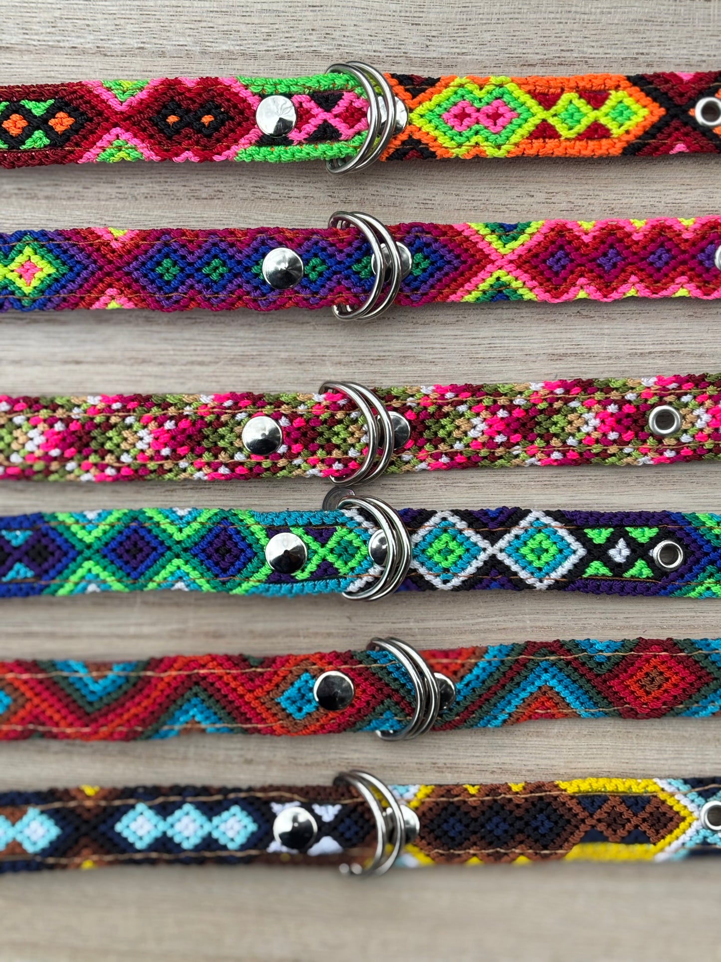 Small Plus (35cm) Full Embroidered Leather Collars