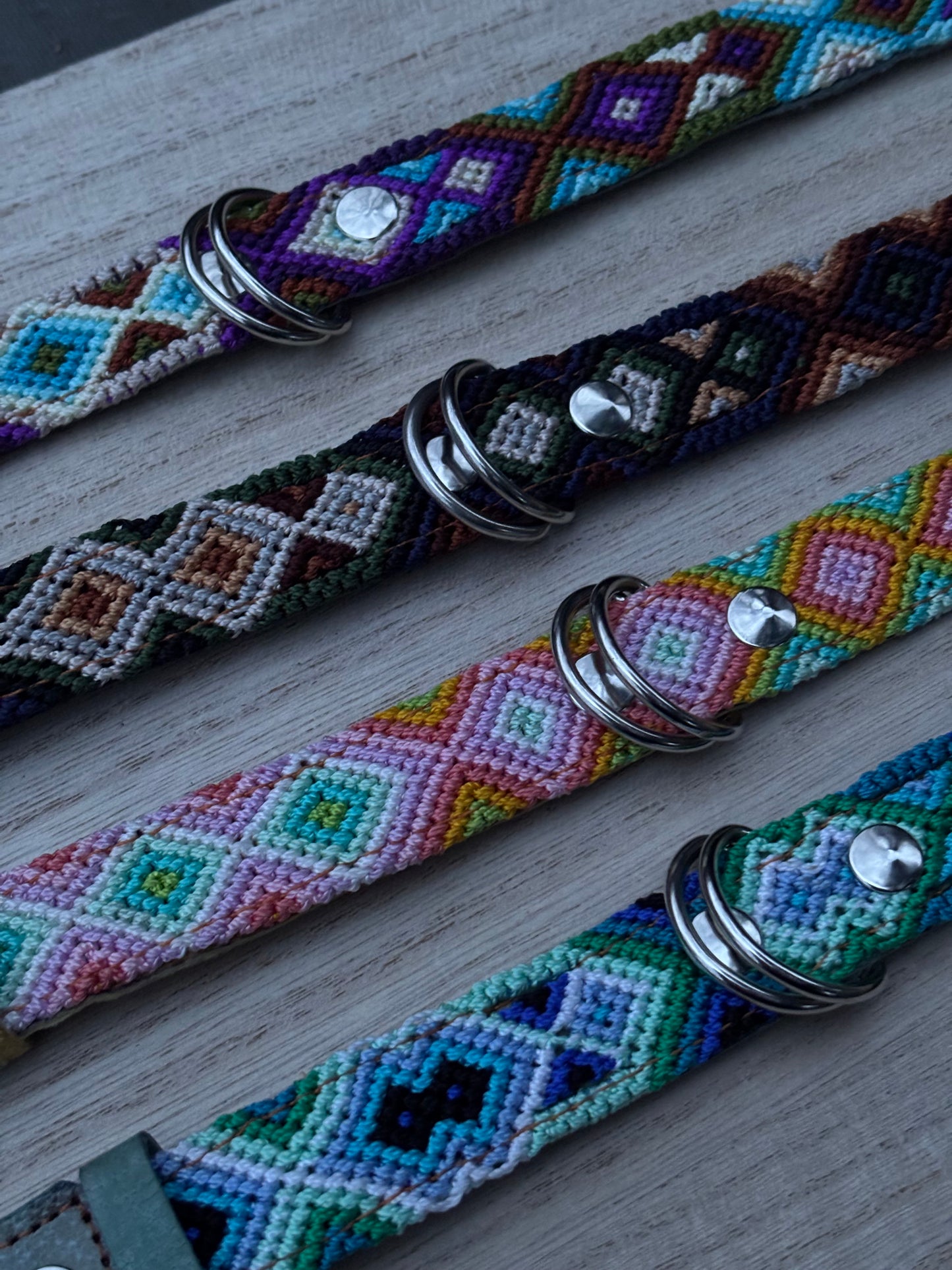 Medium (40cm) Full Embroidered Leather Collars