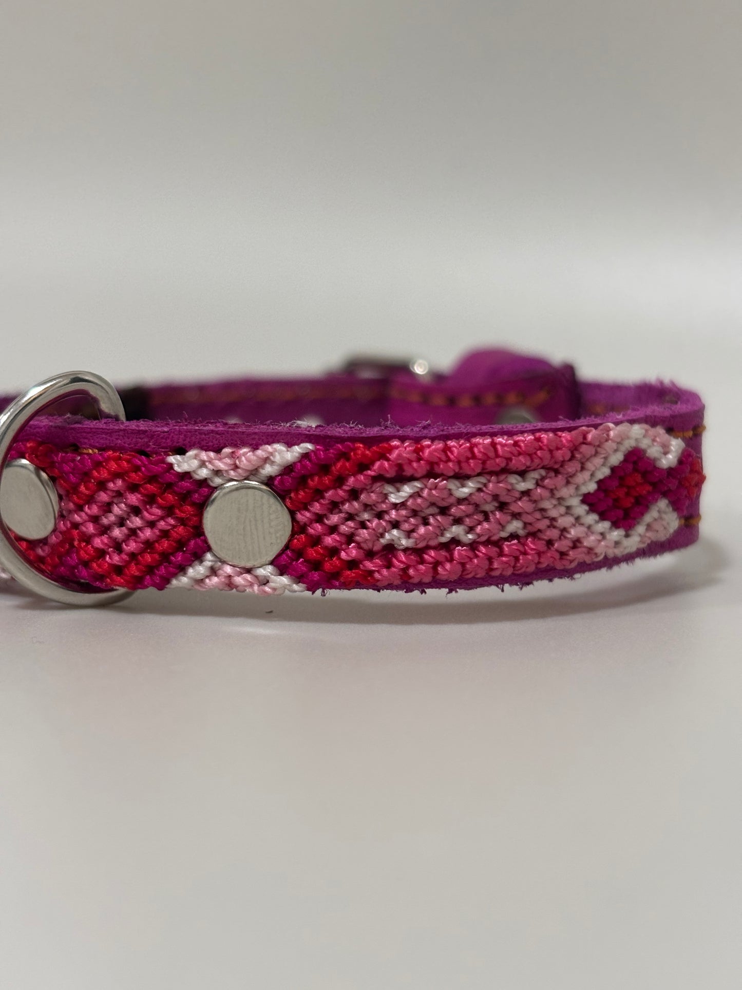 X-Small (25cm) Hand Embroidered Leather Dog Collars